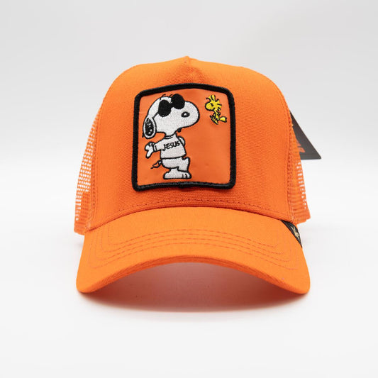 Cartoon Orange trucker hat