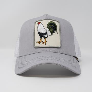 Grey Rooster Trucker hat