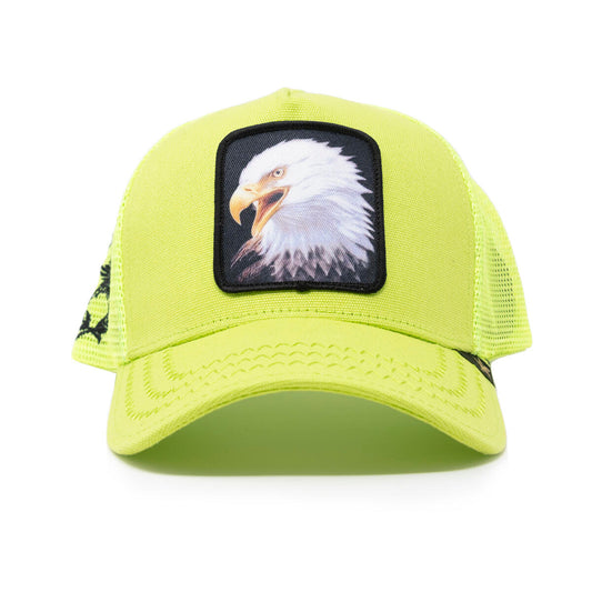 Falcon neon trucker hat