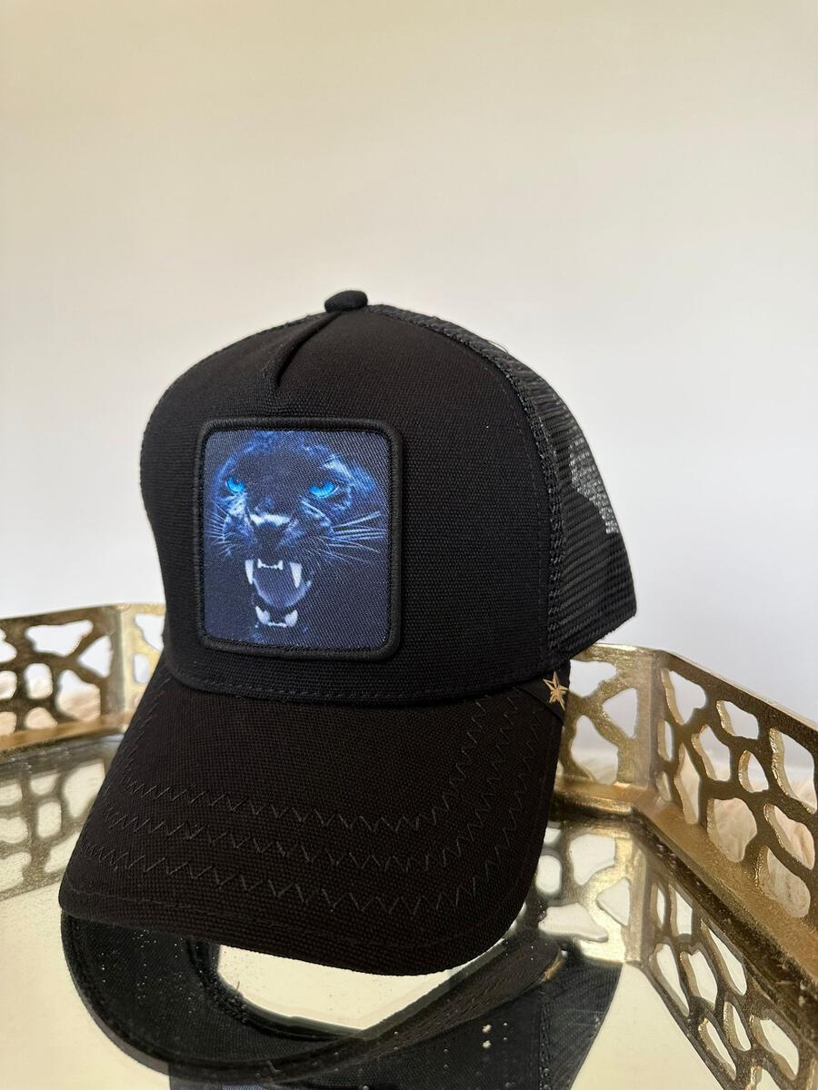 trucker hat Tiger Black