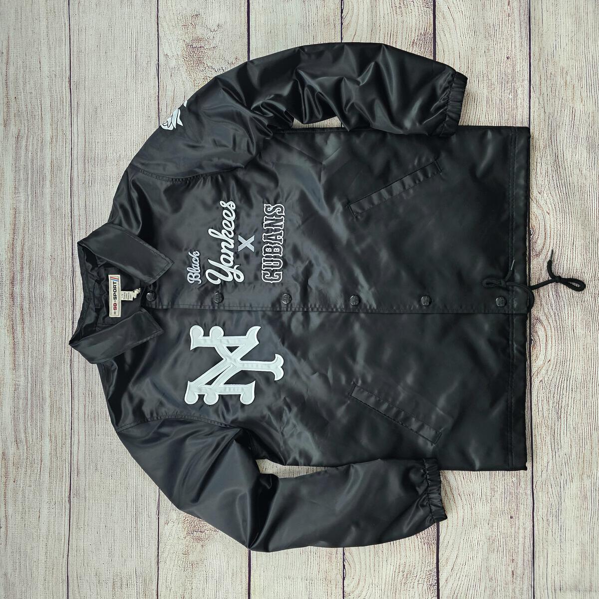 BLACK YANKEES COACHES JACKET