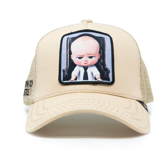 Cartoon Gold Star hat beige (trucker)