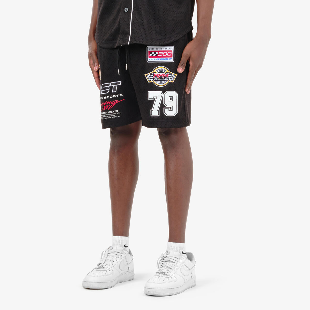 MESH RACING SHORTS (BLACK)