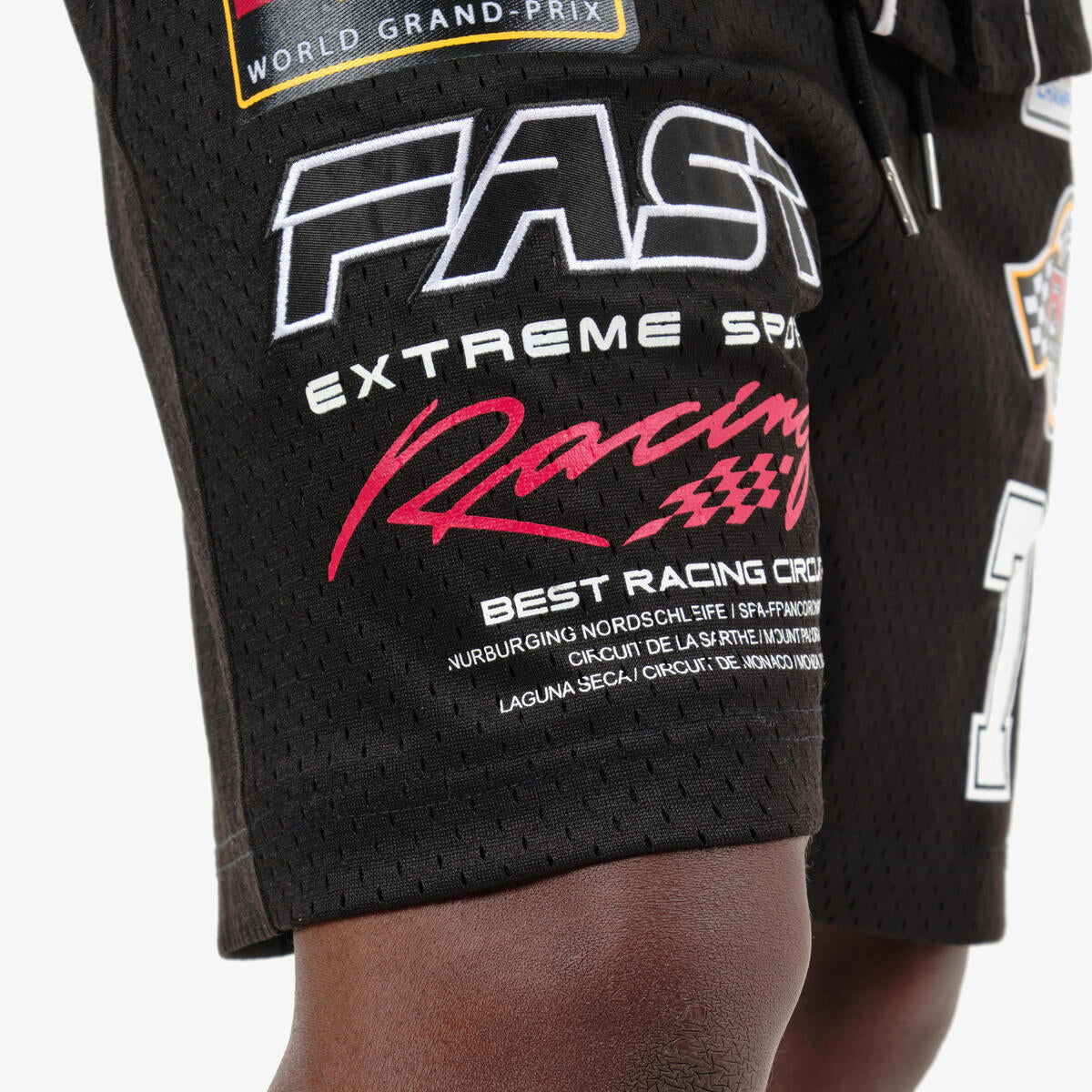 MESH RACING SHORTS (BLACK)