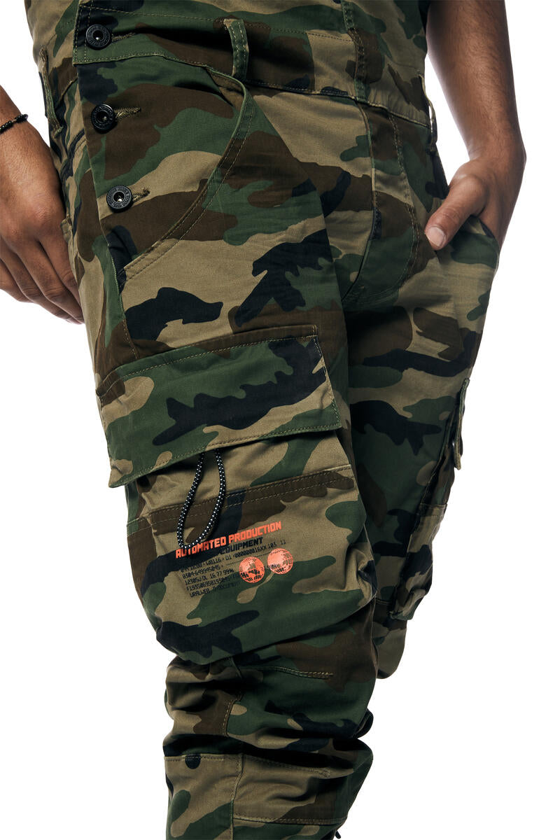 UTILITY TWILL OVERALL (WOOD CAMO)