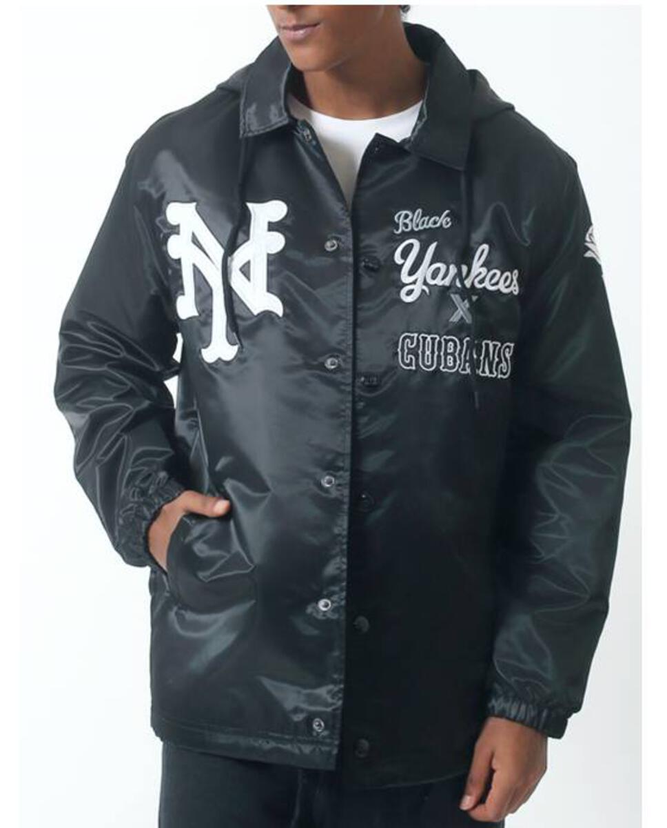 BLACK YANKEES COACHES JACKET