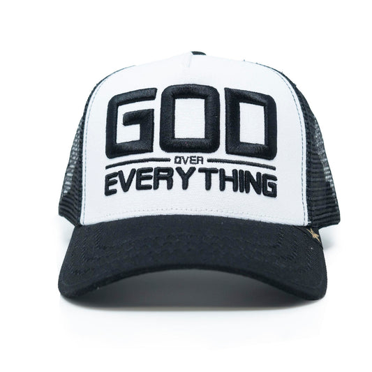 trucker hat God White/Back