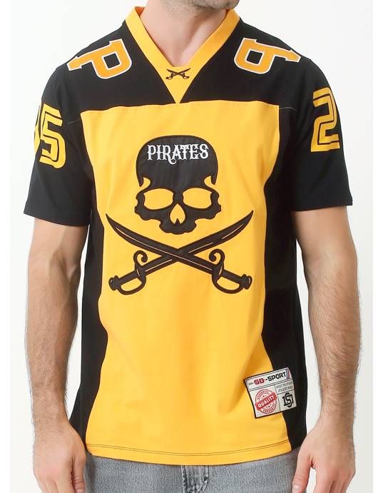 Pirates football jersey short sleeve