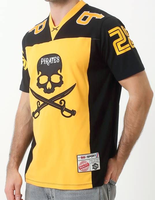 Pirates football jersey short sleeve