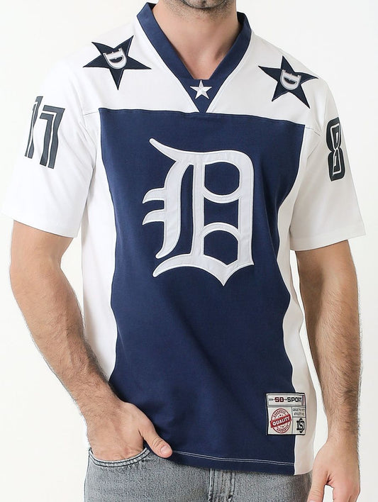 Detroit football jersey short sleeve