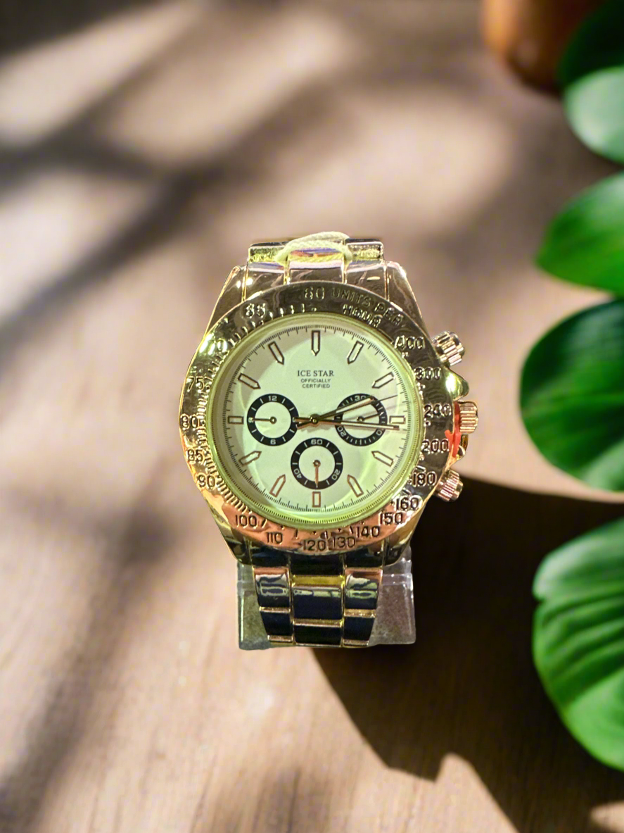 Watch (Gold/White color)