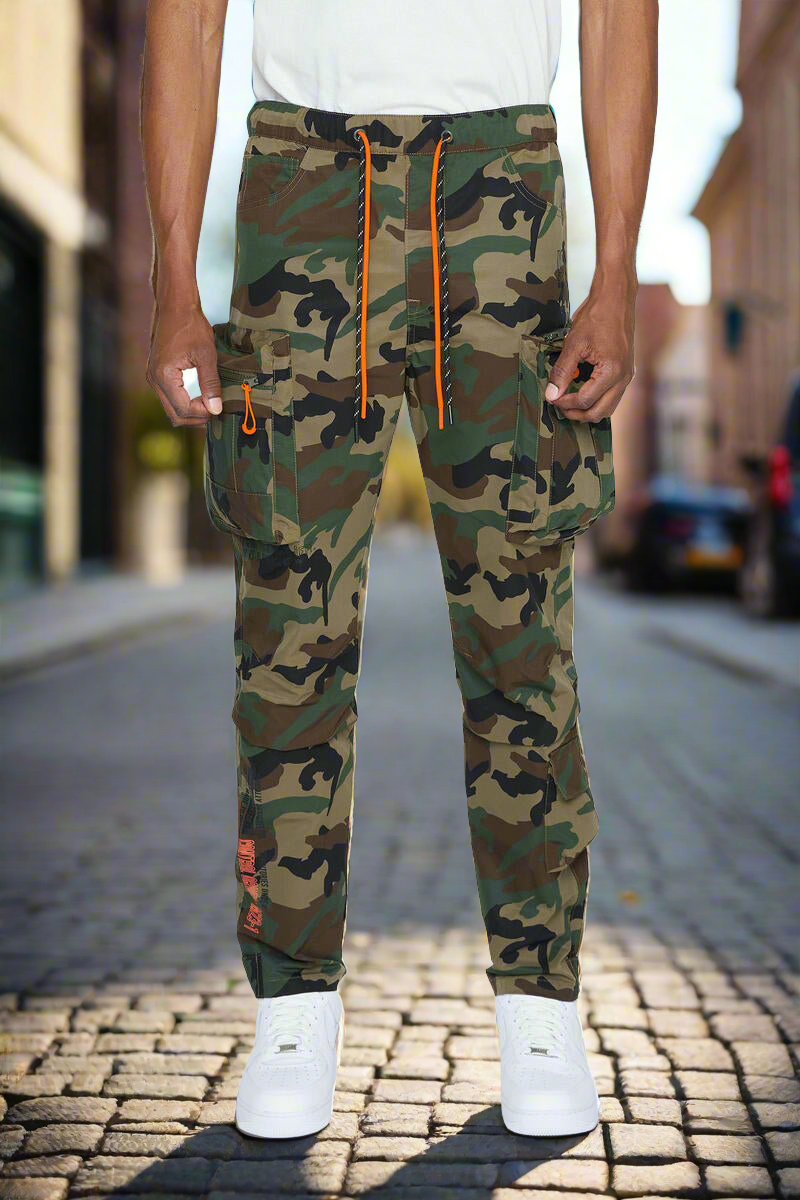 NLYON UTILITY PANTS (WOOD CAMO)