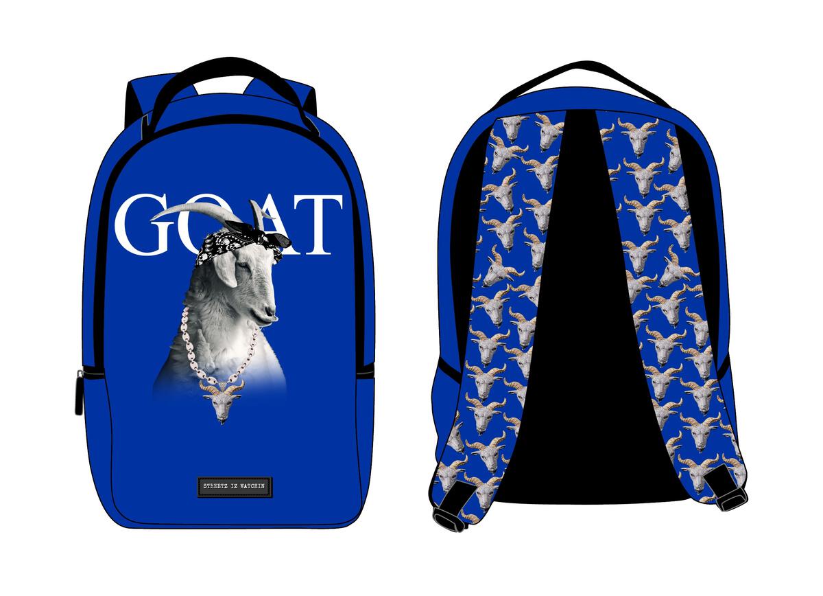 GOAT BLUE & WHITE (PREMIUM BACK PACK)